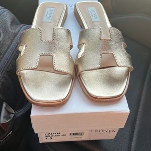 SM  Hadyn gold sandals
